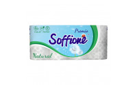 Бумага туатетная Soffione Premio, белая, 3сл, 8рул