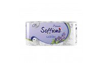 Бумага туатетная Soffione Premio, лаванда, 3сл, 8рул